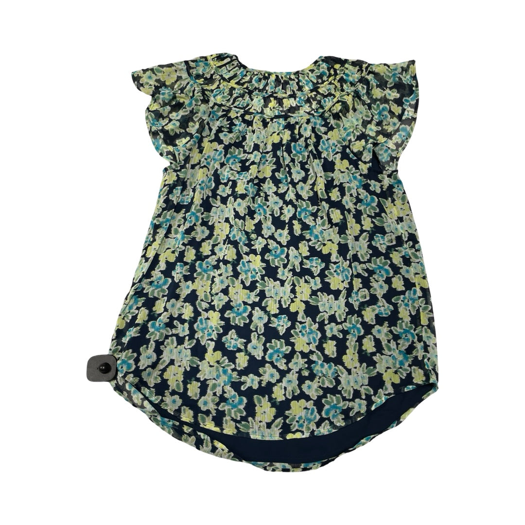 Top Ss By Loft In Blue & Green, Size:Xs