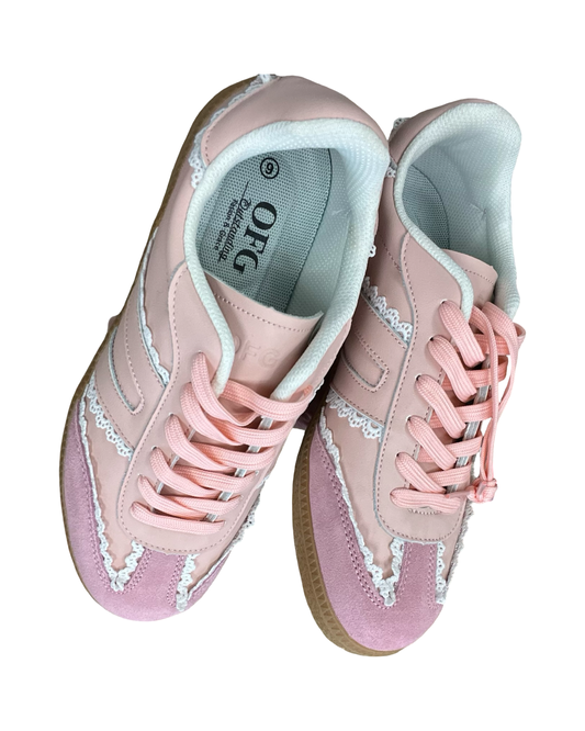 Shoes Sneakers By Clothes Mentor In Pink, Size:9