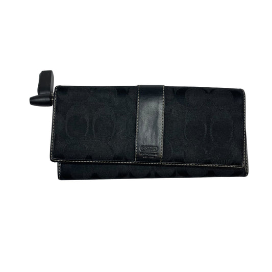 Wallet Designer By Coach In Black, Size:Medium