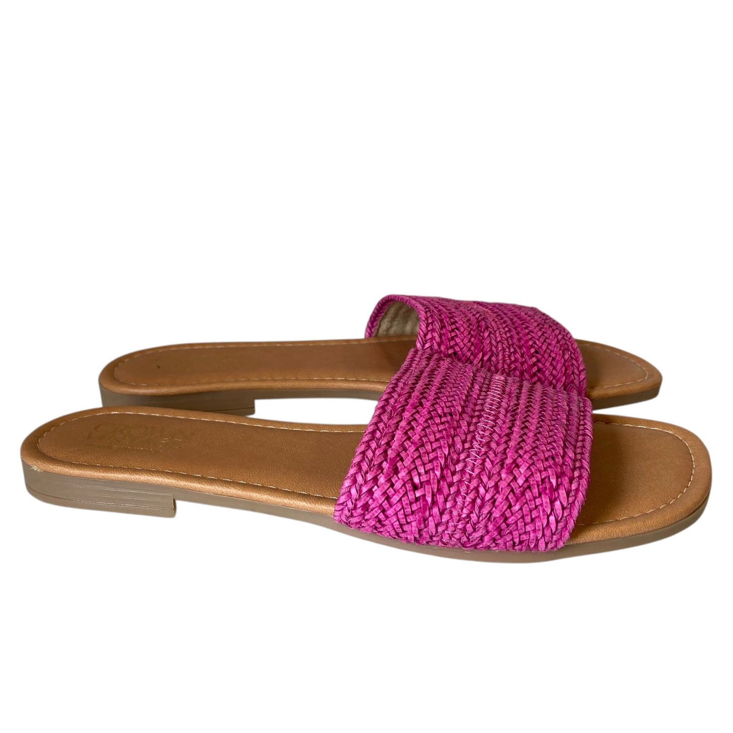 Sandals Flats By Crown Vintage In Pink, Size:7.5