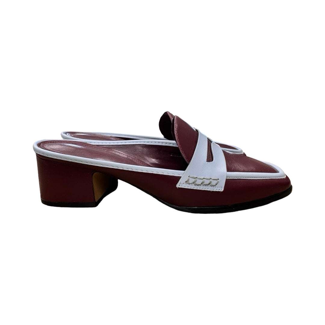 Shoes Heels Block By Maeve In Blue & Red, Size:9