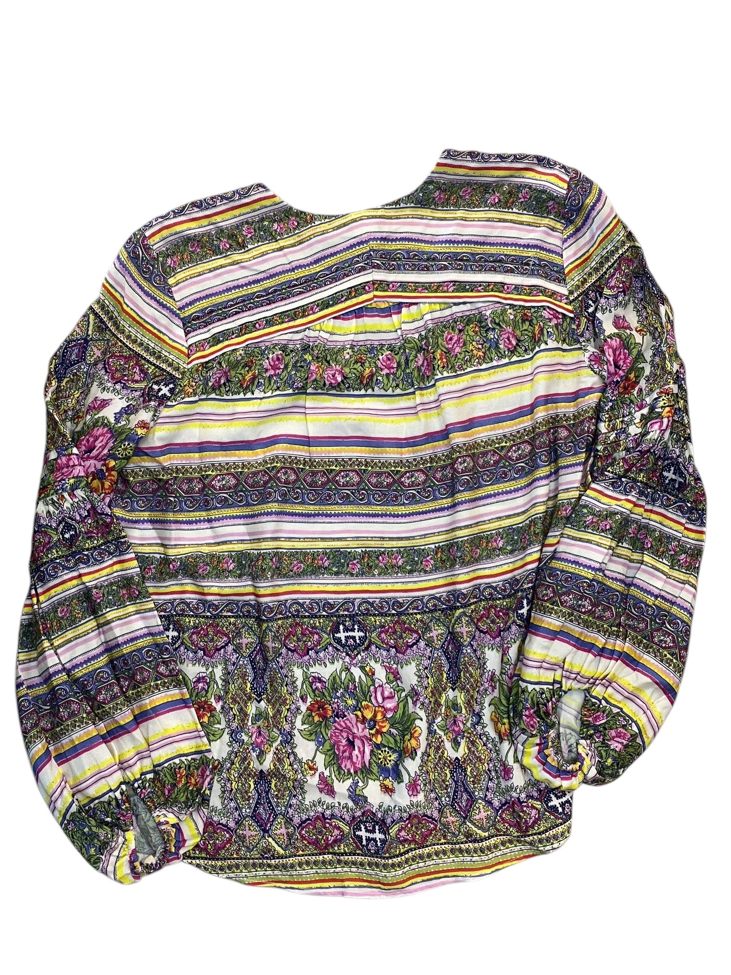 Blouse Ls By Maeve In Multi, Size:M