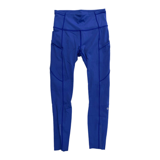 Athletic Leggings By Lululemon In Blue, Size:6