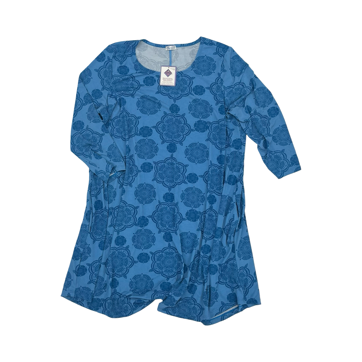 Dress Casual Short By Cmf In Blue, Size:Xxl
