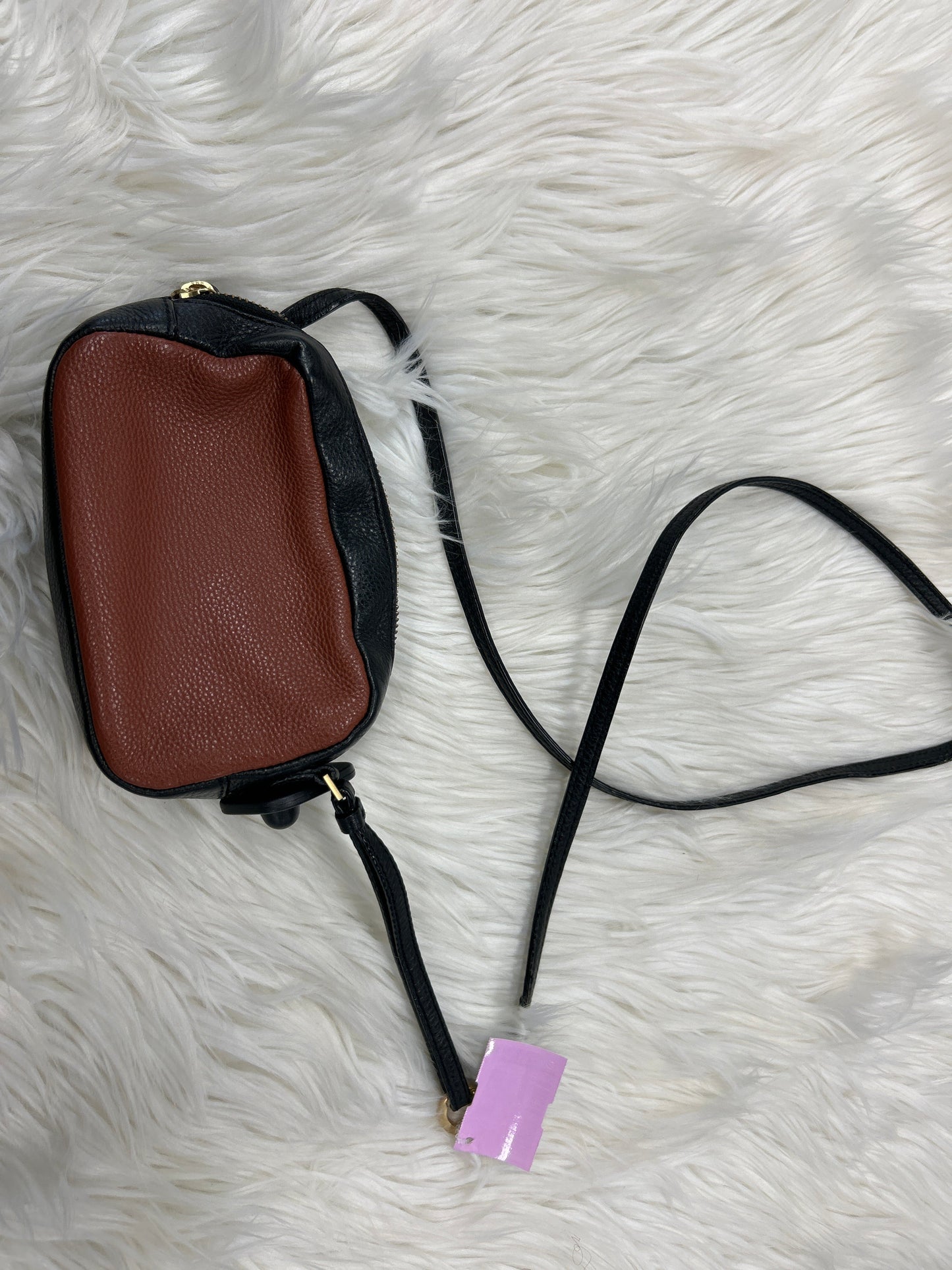 Crossbody Designer By Kate Spade In Black & Brown, Size:Small