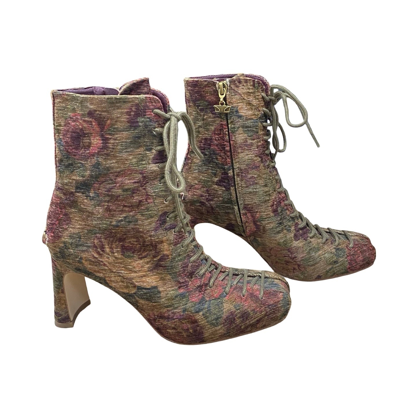 Boots Ankle Heels By Cmc In Multi, Size:6.5