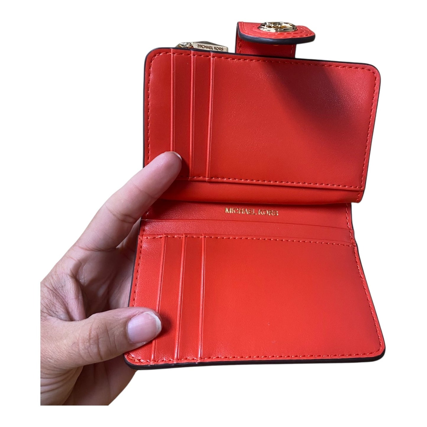 Wallet Designer By Michael Kors In Red, Size:Small