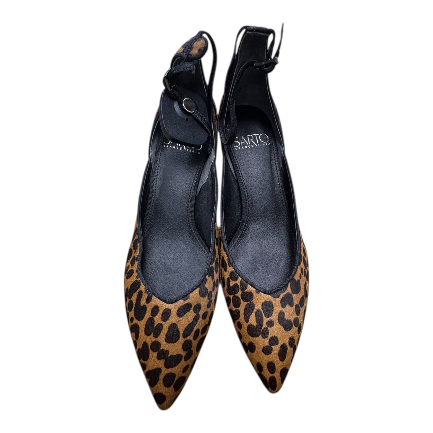 Shoes Heels Block By Franco Sarto In Animal Print, Size:6.5