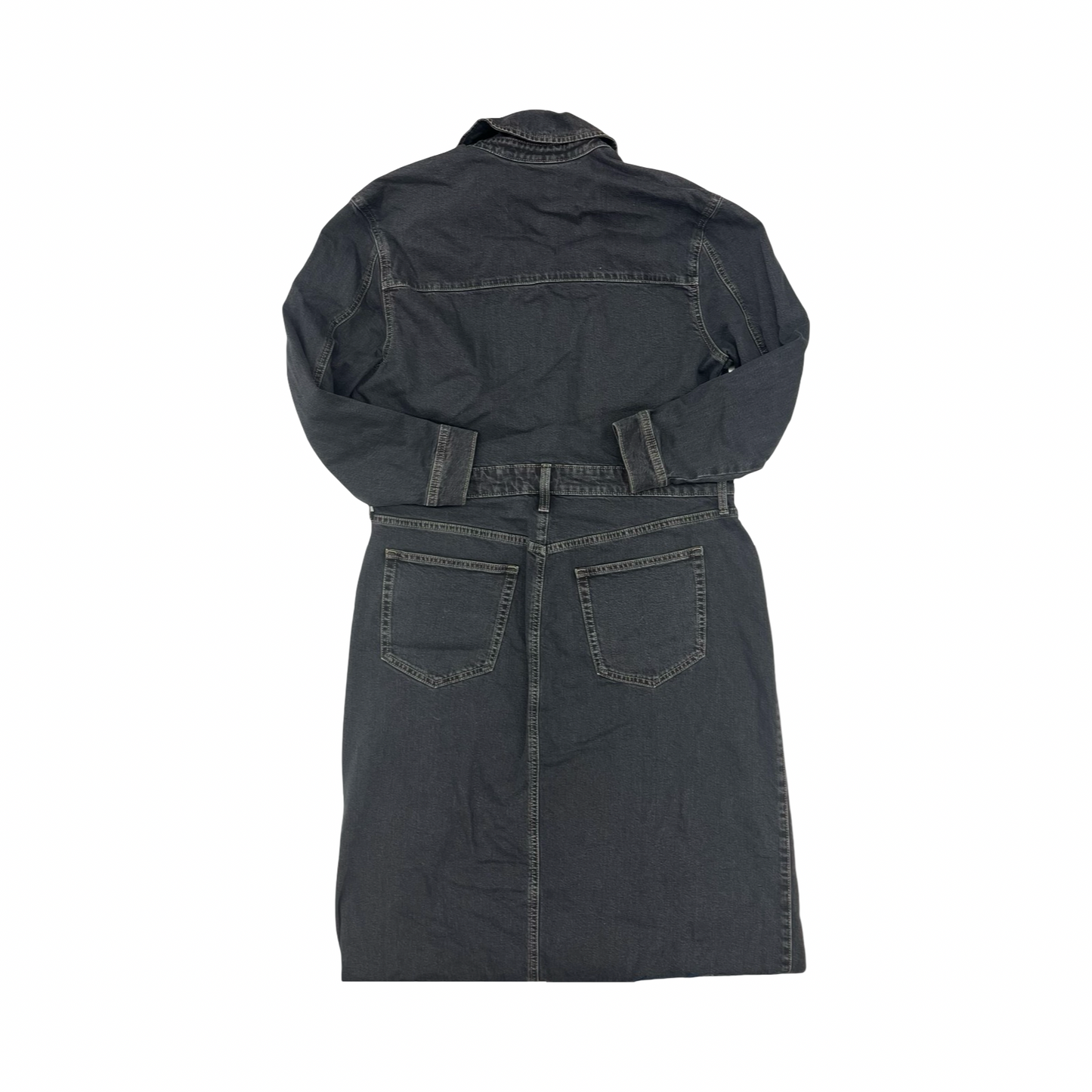 Dress Casual Maxi By Universal Thread In Black Denim, Size:16