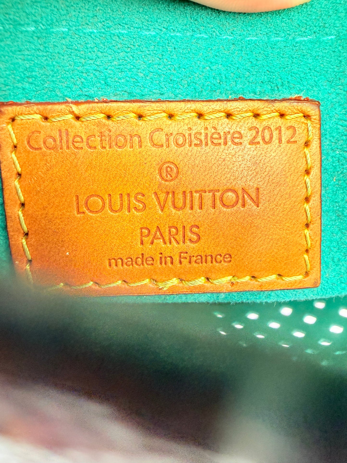 Crossbody Luxury Designer By Louis Vuitton In Blue & Brown, Size:Medium