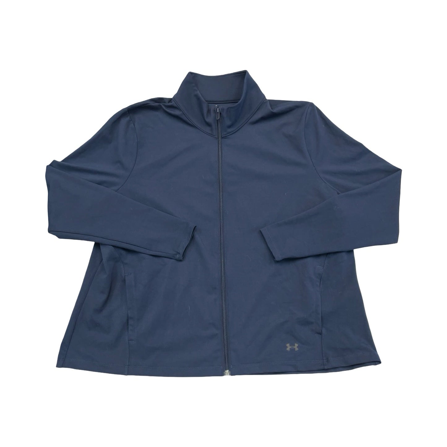 Athletic Top Ls Collar By Under Armour In Navy, Size:Xl