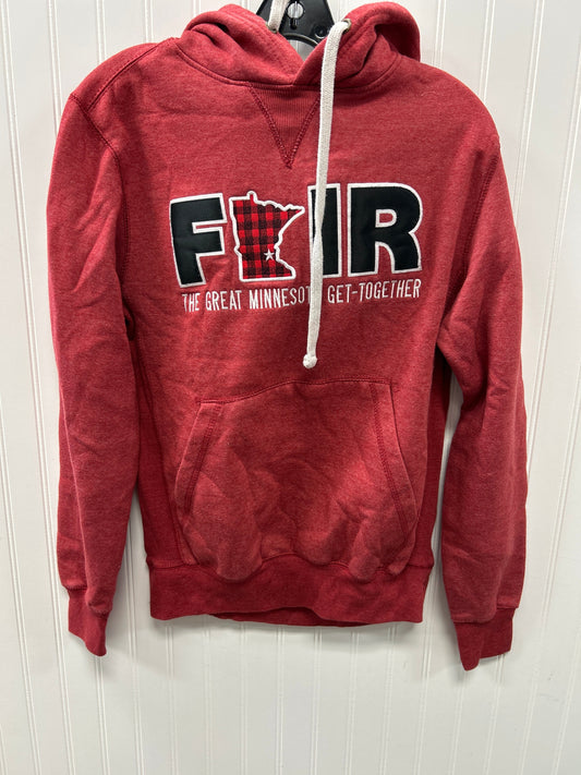 Sweatshirt Hoodie By Clothes Mentor In Red, Size:S