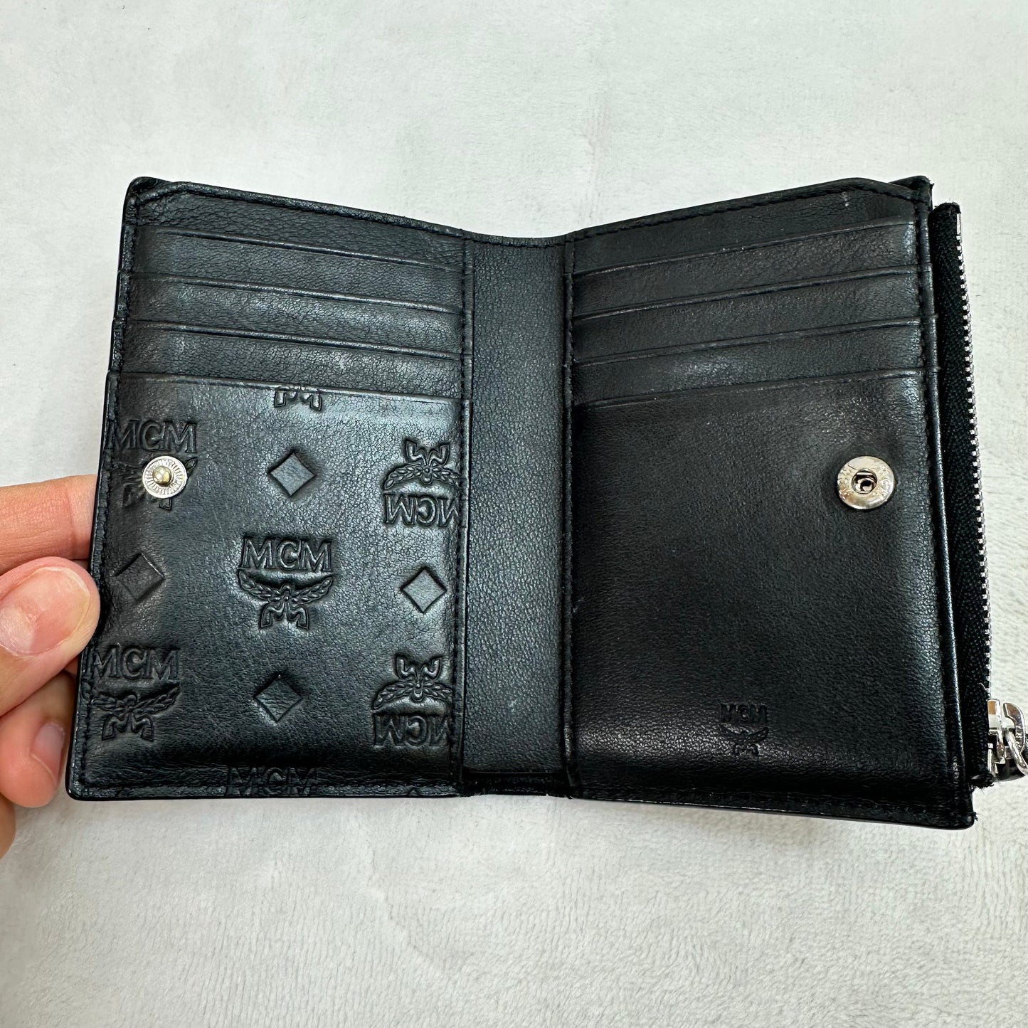 Mini Klara Bifold Card Wallet Luxury Designer By Mcm, Size: Small