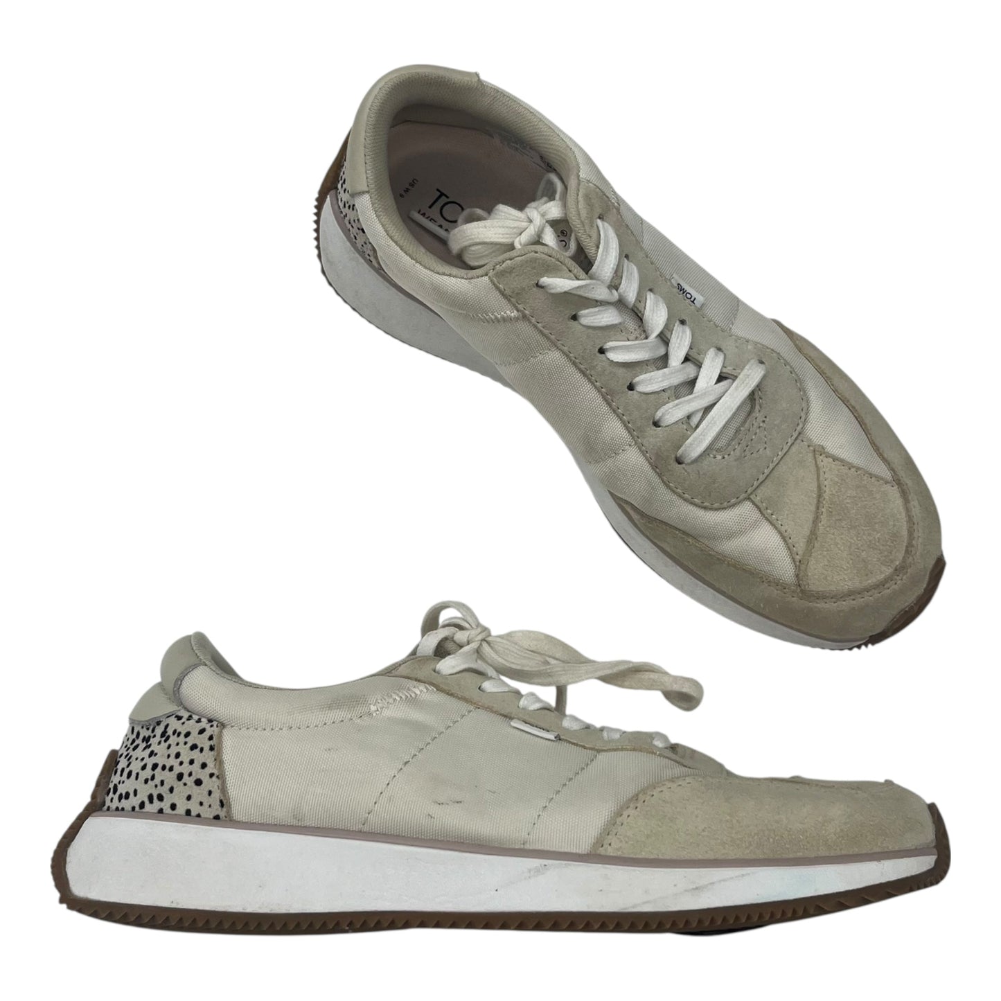 Shoes Sneakers By Toms In Cream, Size:9