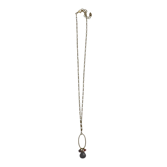 Necklace Charm By    Clothes Mentor In Gold & Grey