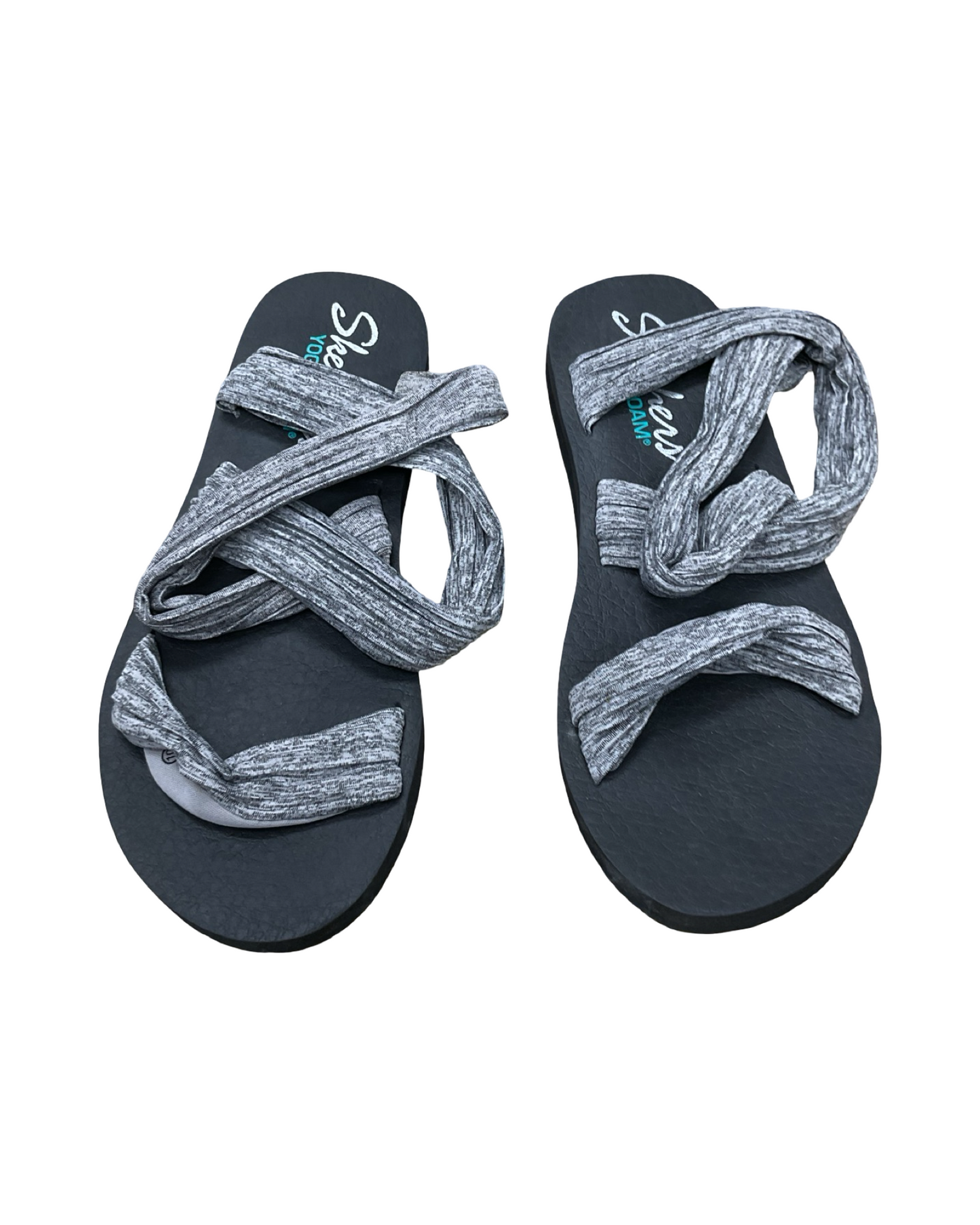 Sandals Sport By Skechers In Black & Grey, Size:10