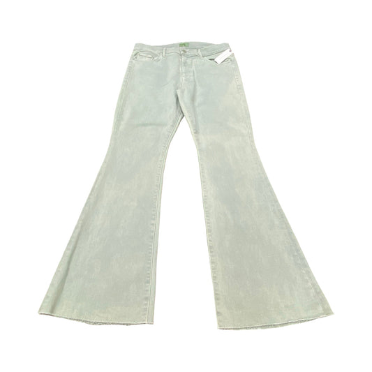 Jeans Flared By Mother In Green, Size:16