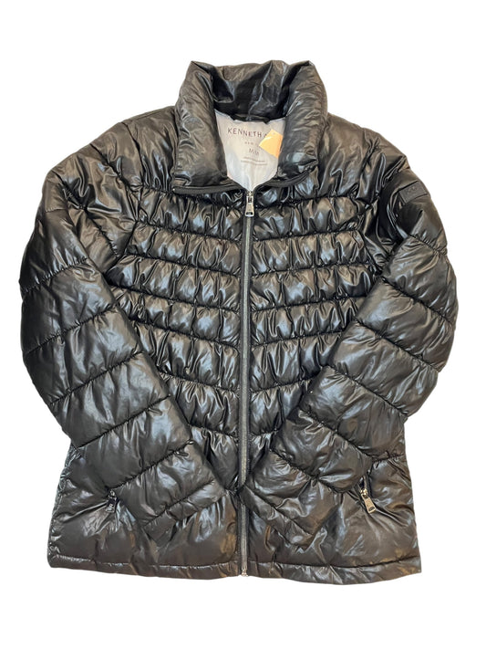 Coat Puffer & Quilted By Kenneth Cole In Black, Size:M