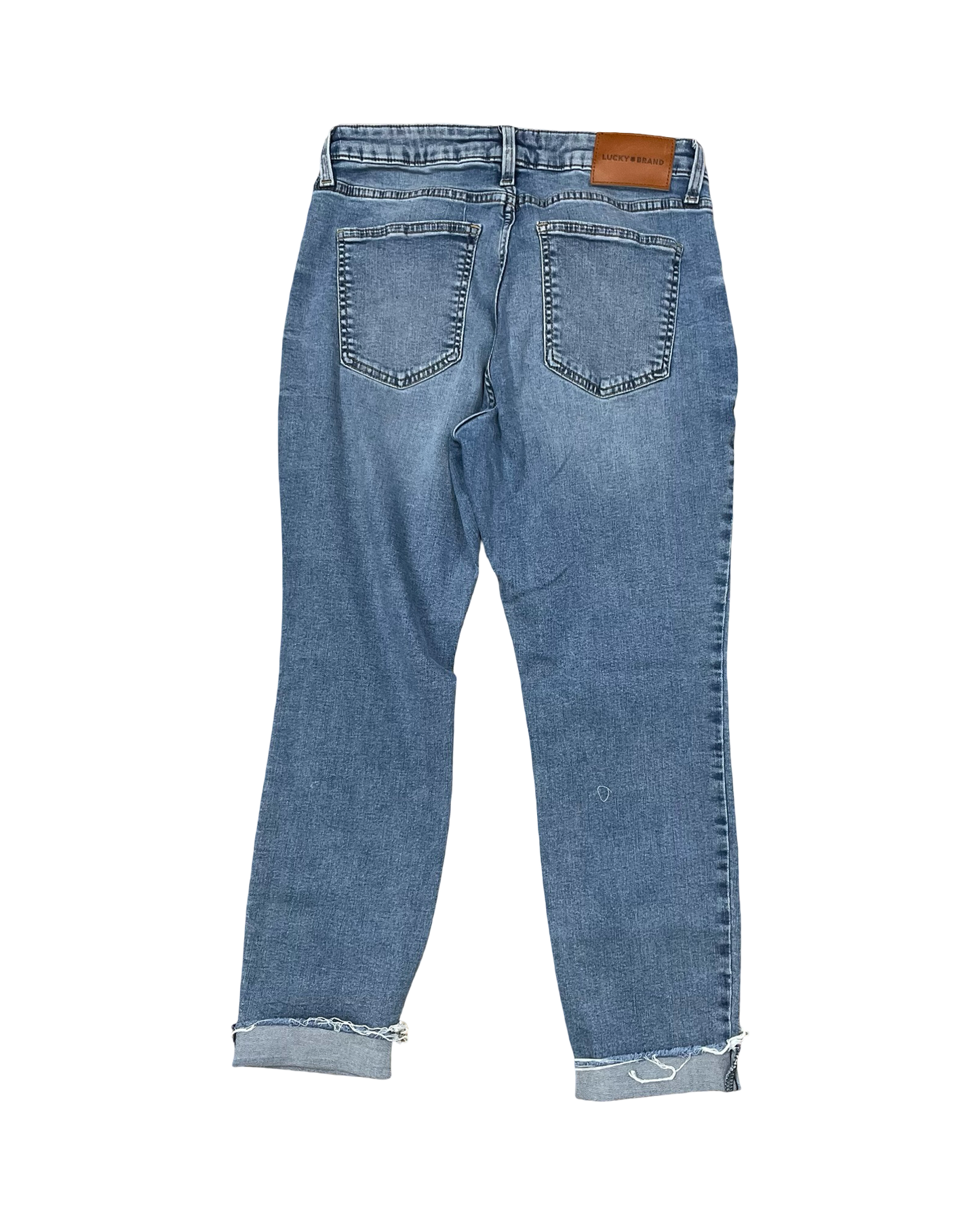 Jeans Skinny By Lucky Brand In Blue Denim, Size:12