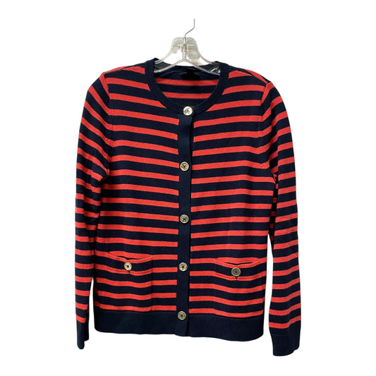 Sweater Cardigan By J. Jill In Red, Size:Xs
