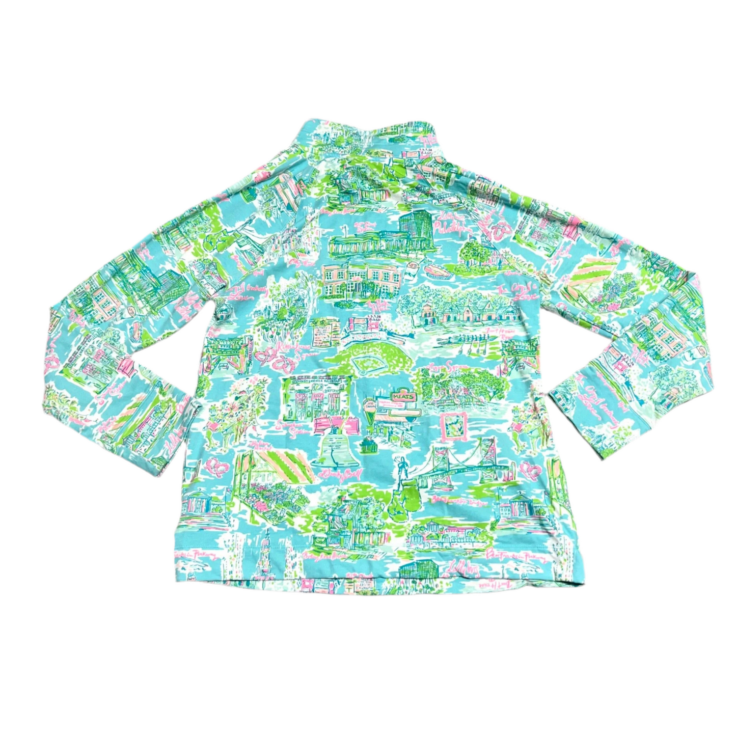 Jacket Designer By Lilly Pulitzer In Blue & Green, Size: L
