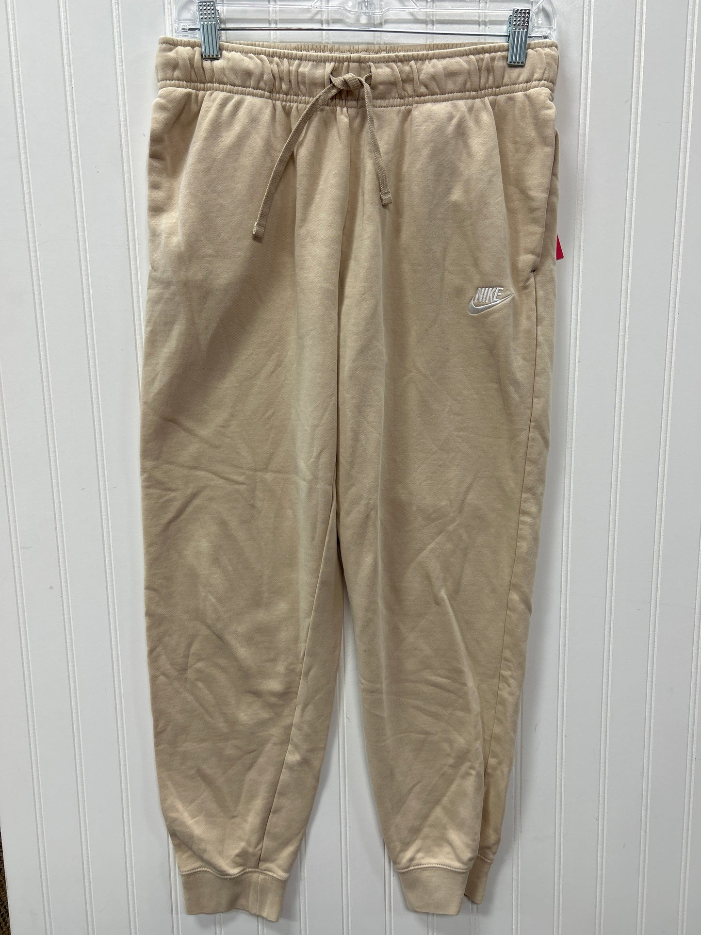 Athletic Pants By Nike Apparel In Cream, Size:M