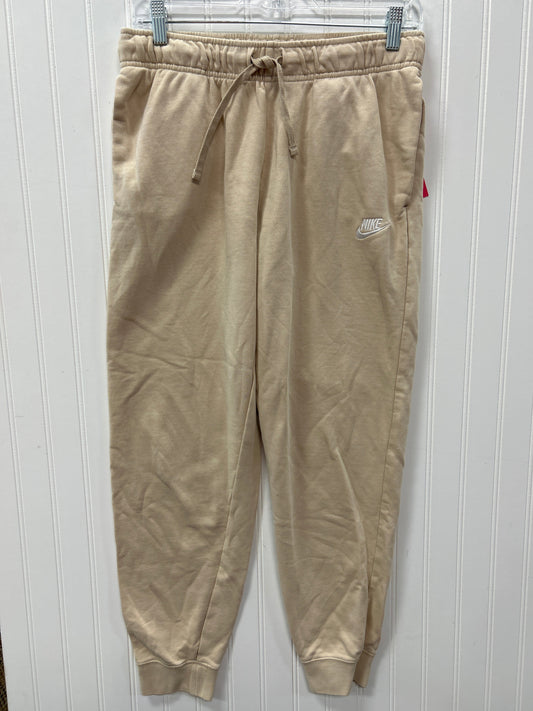 Athletic Pants By Nike Apparel In Cream, Size:M
