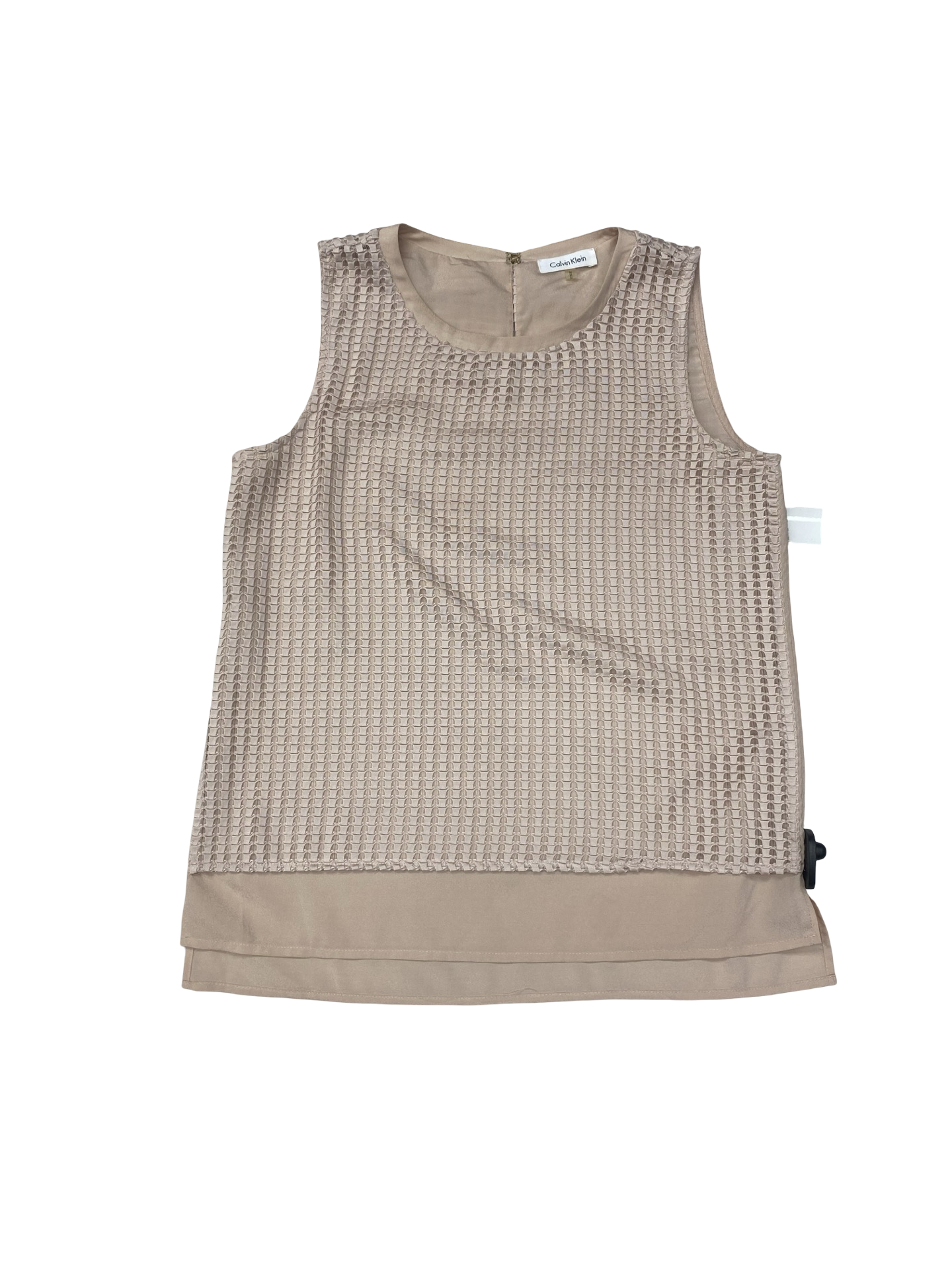 Top Sleeveless By Calvin Klein In Pink, Size:M