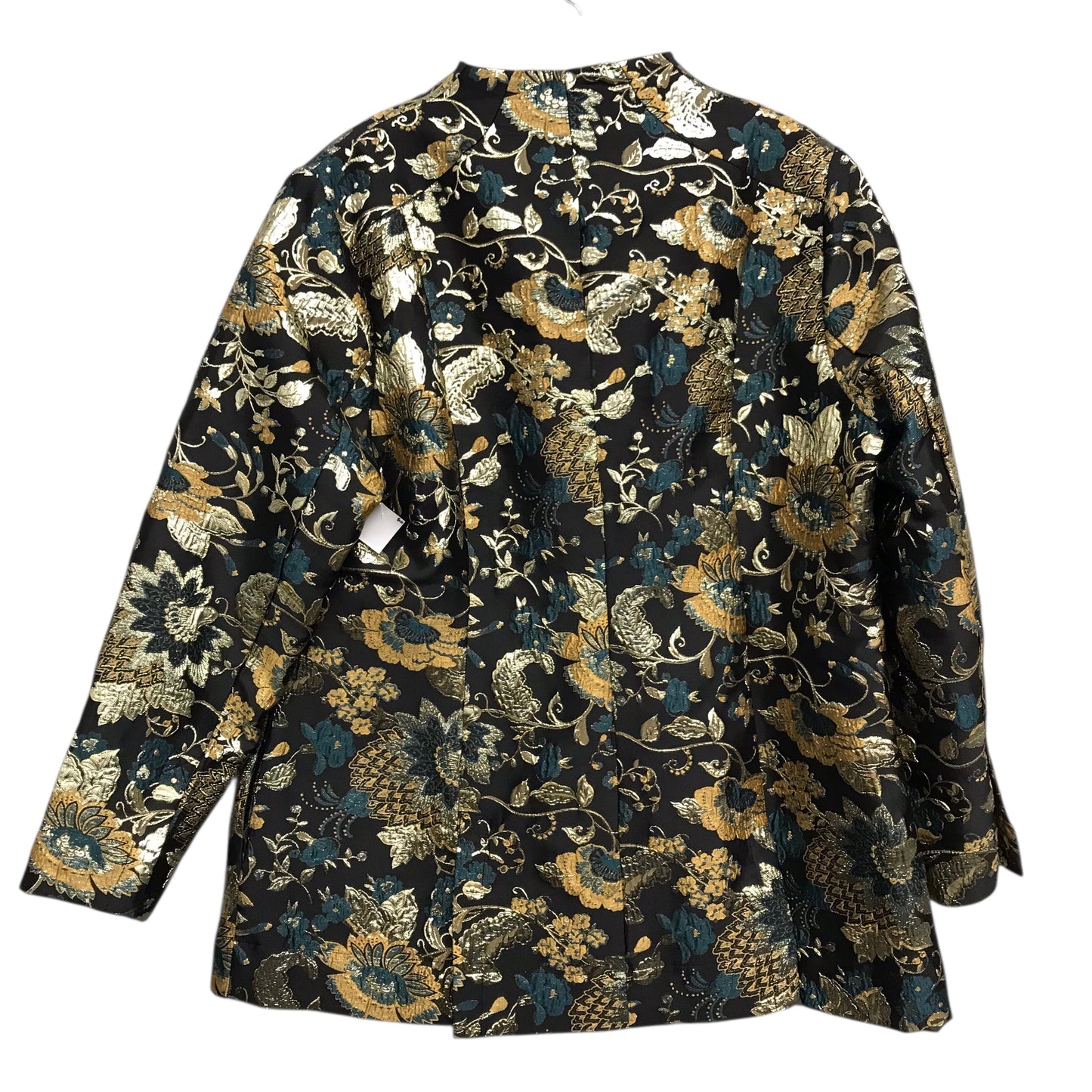 BLAZER by SOFT SURROUNDINGS in BLACK & GOLD, Size:L