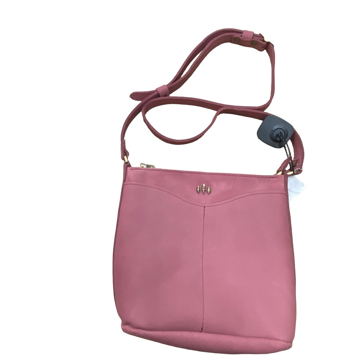 Handbag Leather By Portland Leather In Mauve, Size:Medium