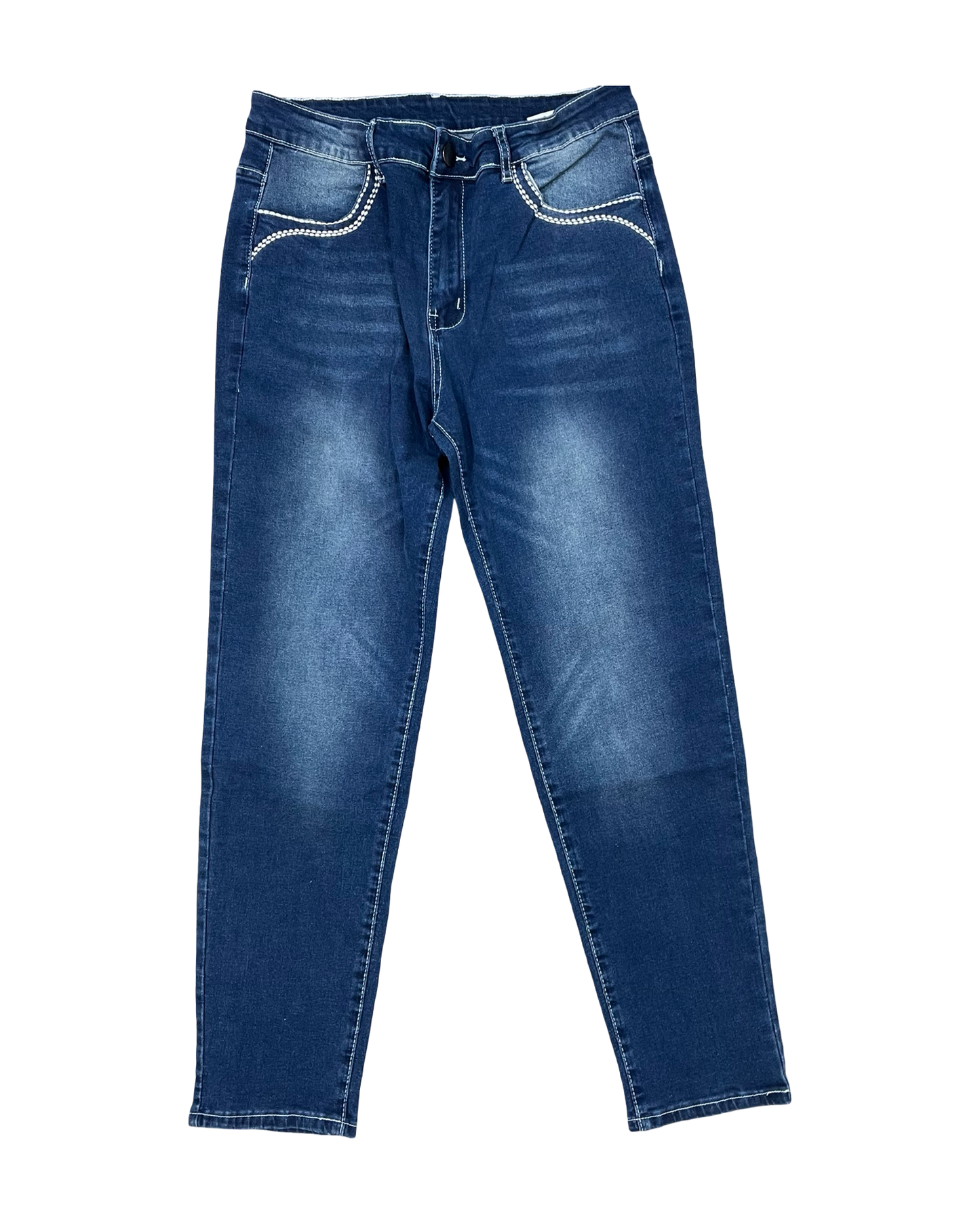 Jeans Straight By Clothes Mentor In Blue Denim, Size:12