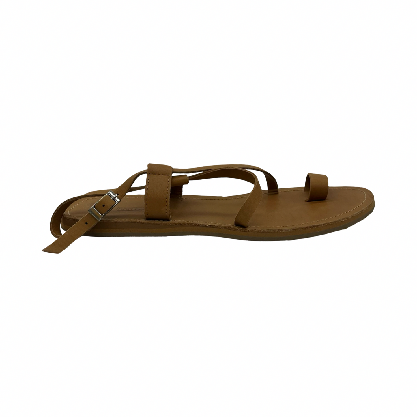 Sandals Flats By Clothes Mentor In Brown, Size:10