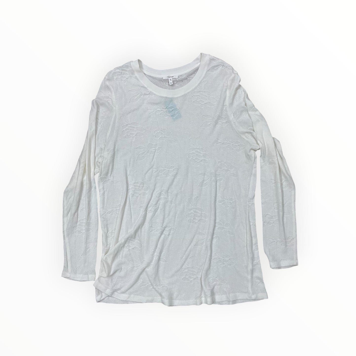 Top Ls By Maurices In White, Size:3X