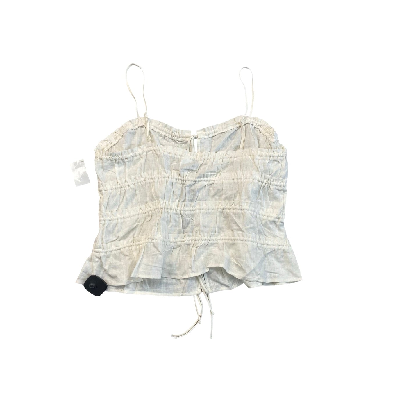 Top Sleeveless By H&M In Cream, Size:L