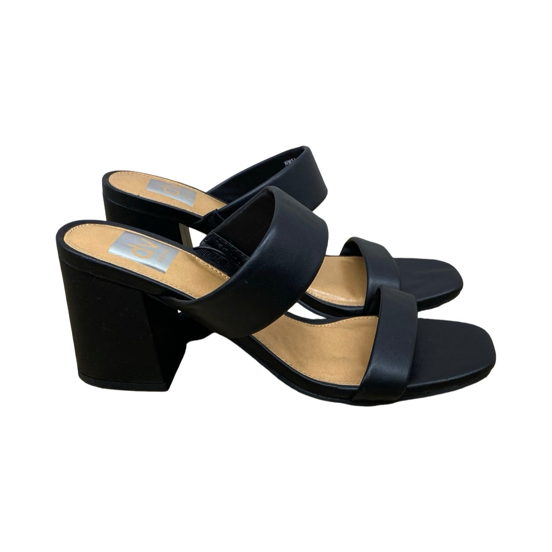 Sandals Heels Block By Dolce Vita In Black, Size:8