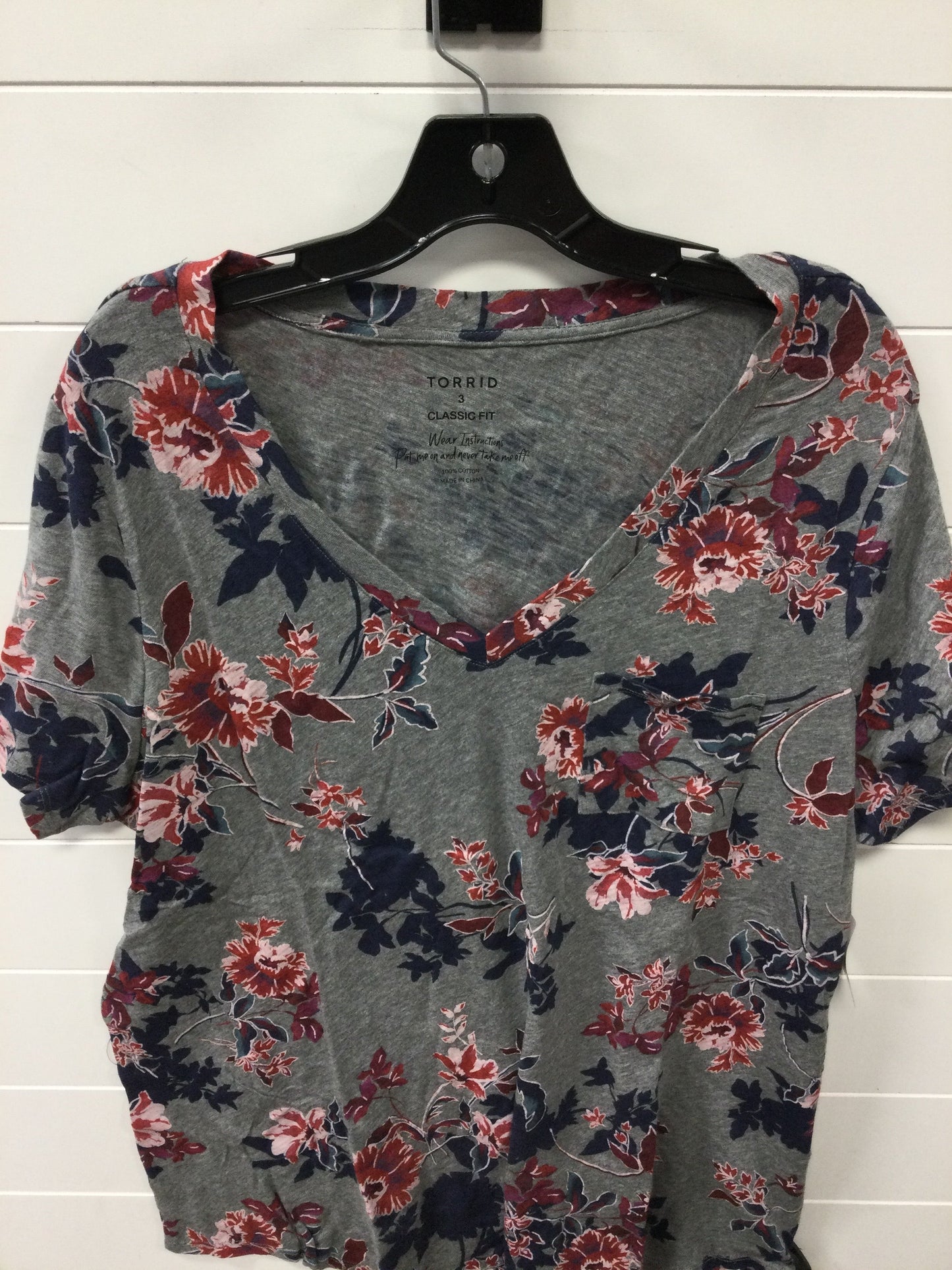 Top Ss By Torrid In Grey, Size:3X