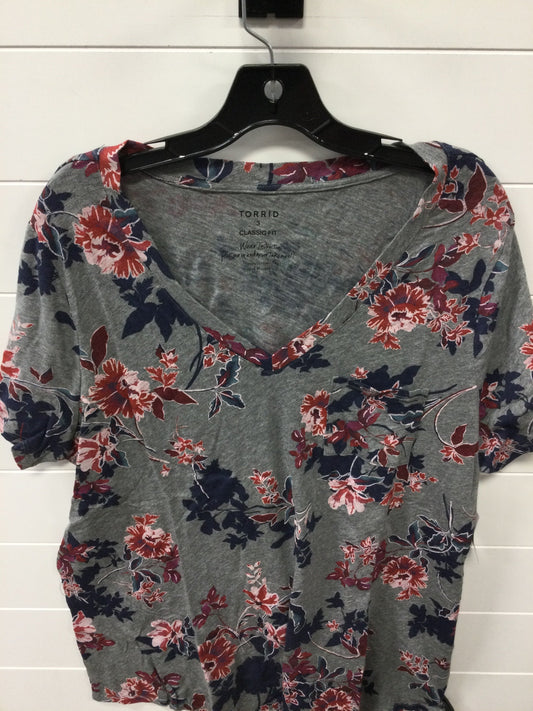 Top Ss By Torrid In Grey, Size:3X