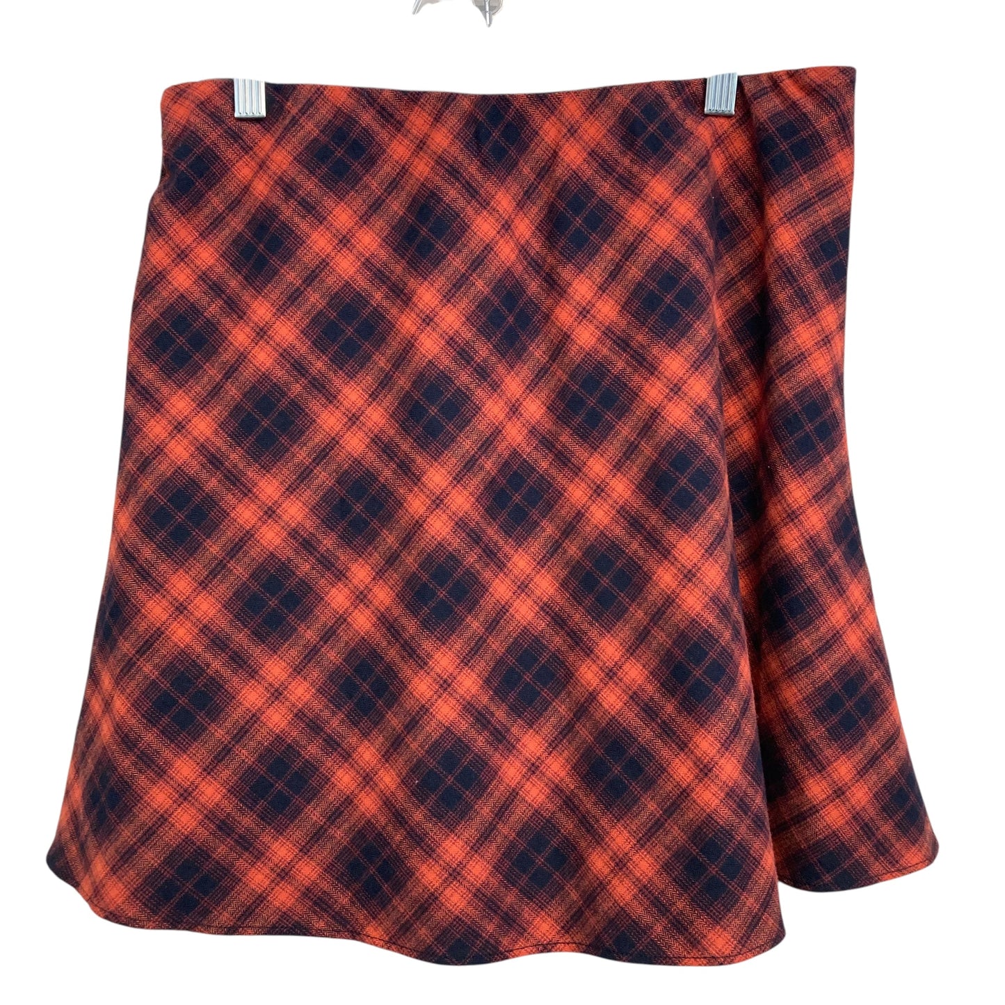 Skirt Mini & Short By Loft In Black & Orange, Size:4