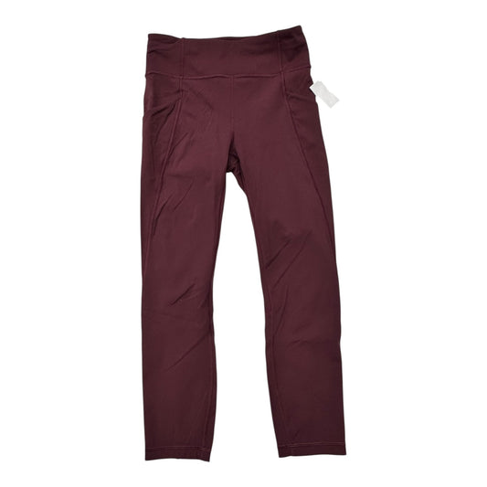 Athletic Leggings Designer By Lululemon In Purple, Size:6