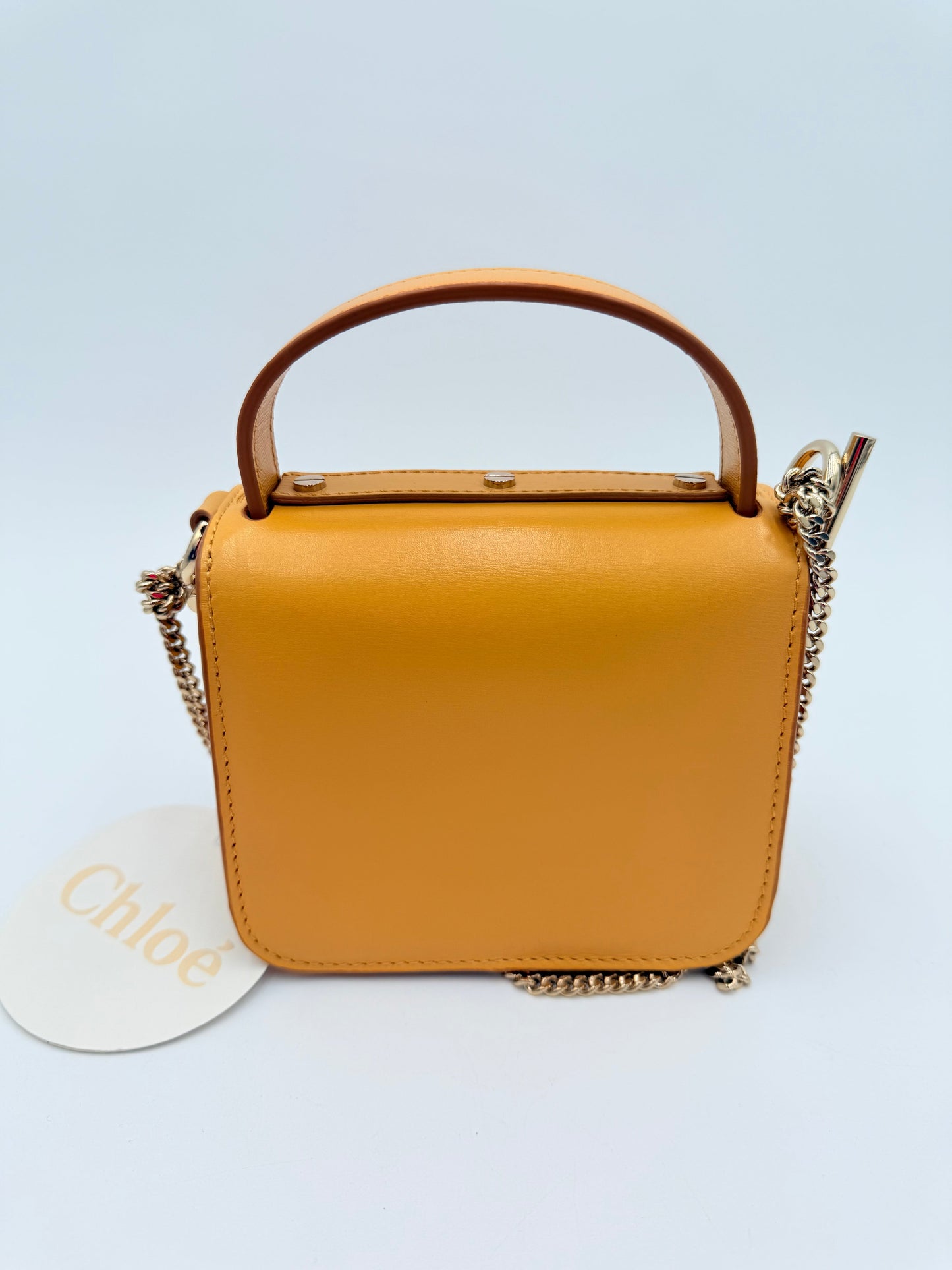Crossbody Luxury Designer By Chloe In Yellow, Size:Small