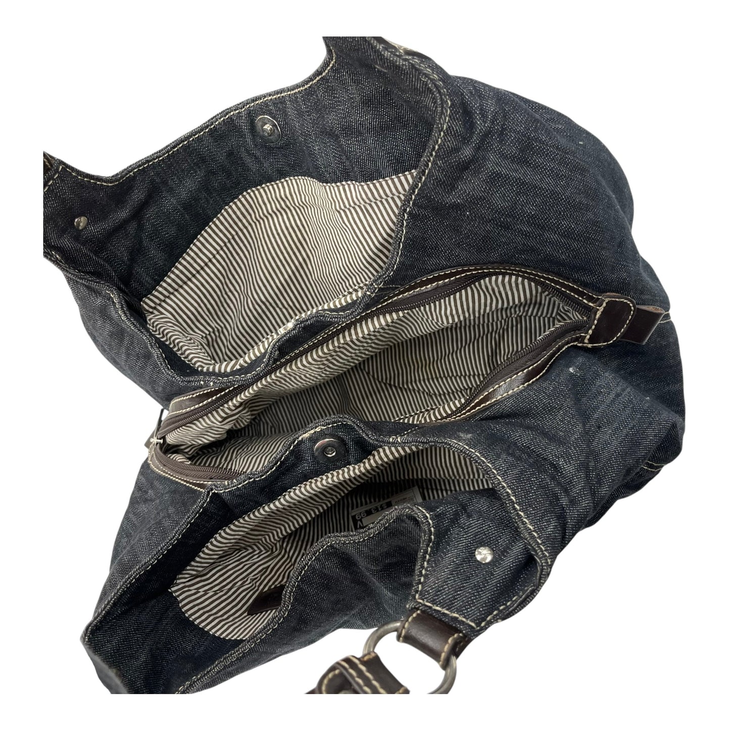 Handbag By Thirty One In Blue Denim, Size:Medium