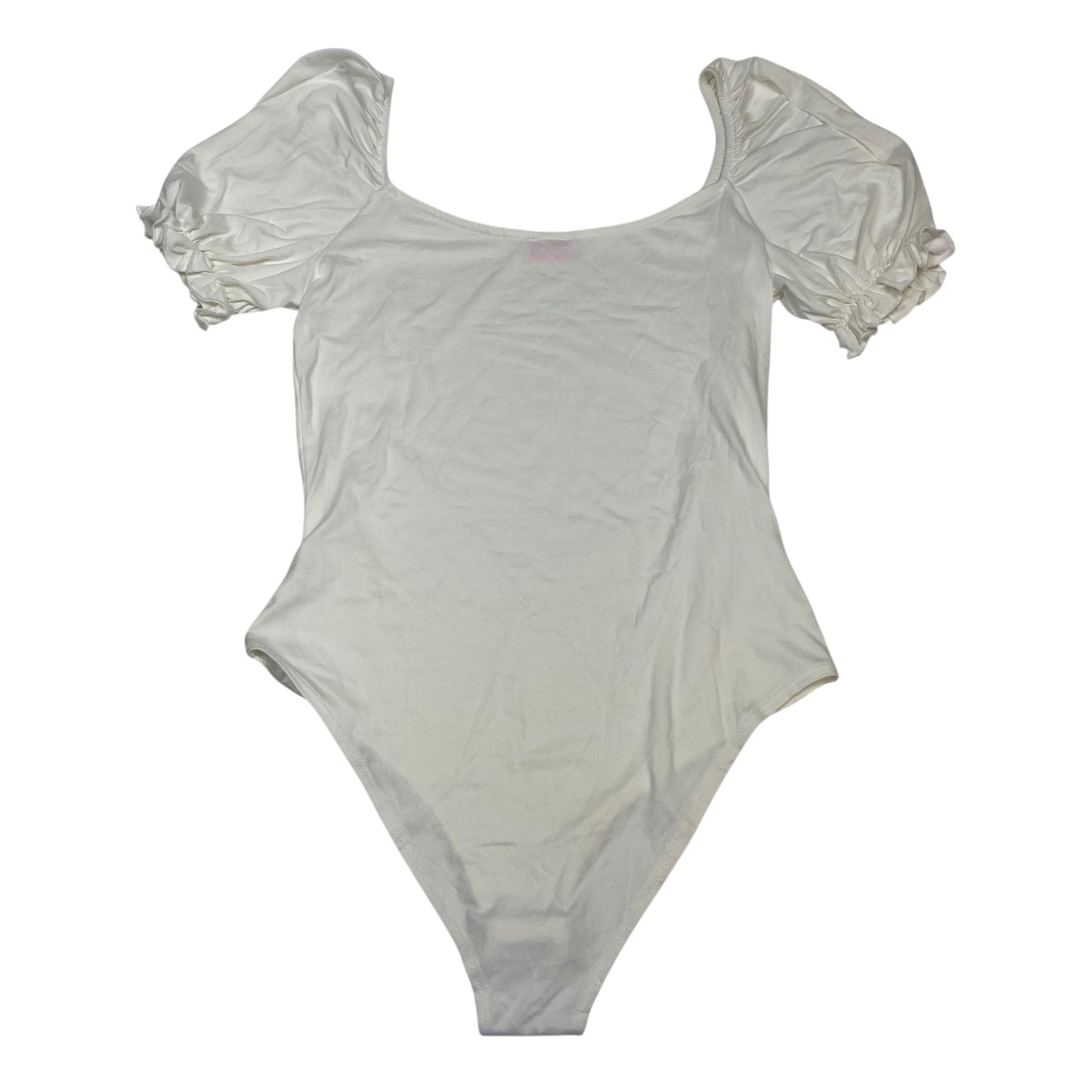 Bodysuit By Pink Lily In White, Size:L