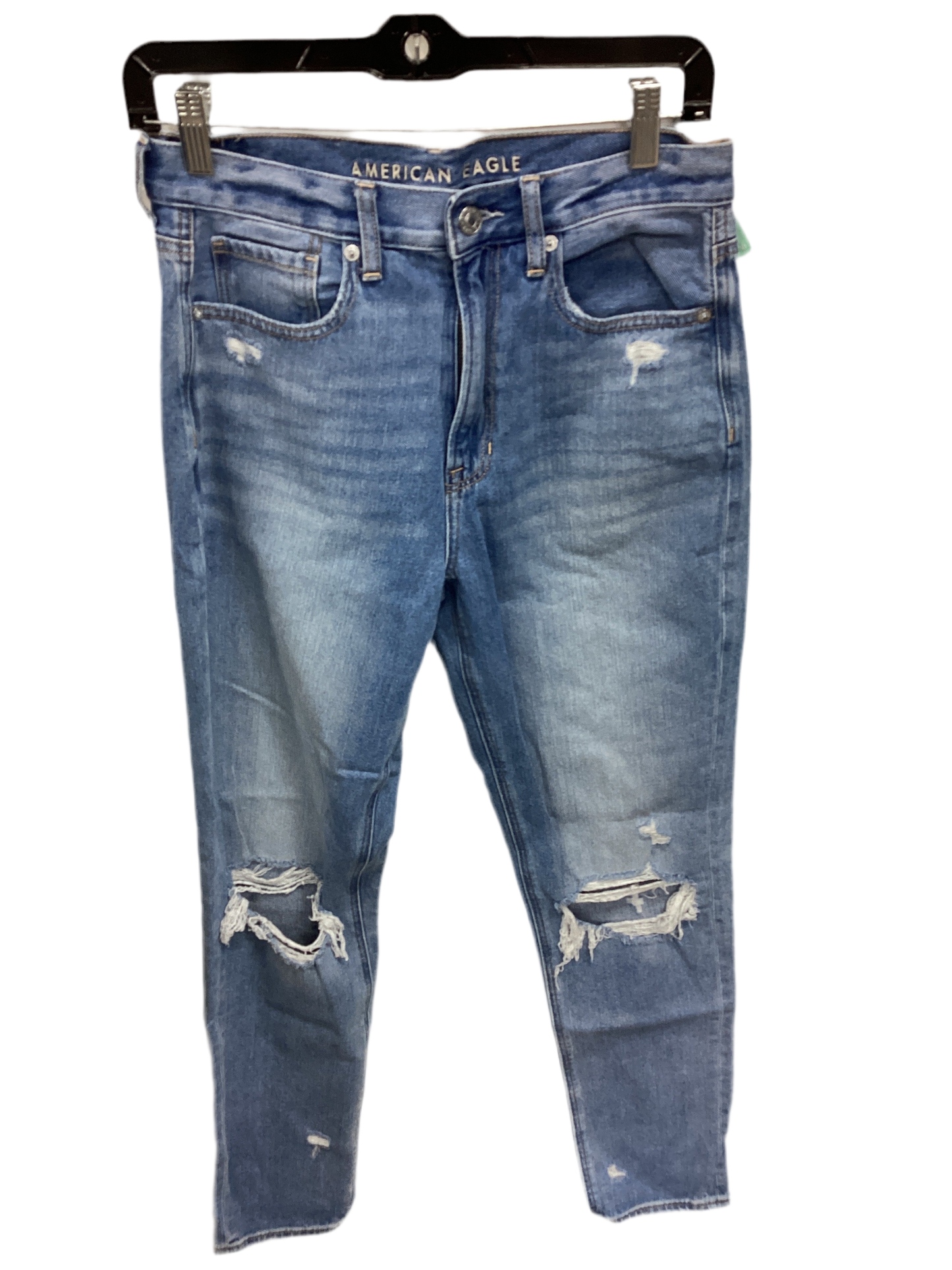 Jeans Skinny By American Eagle In Blue Denim, Size:6L