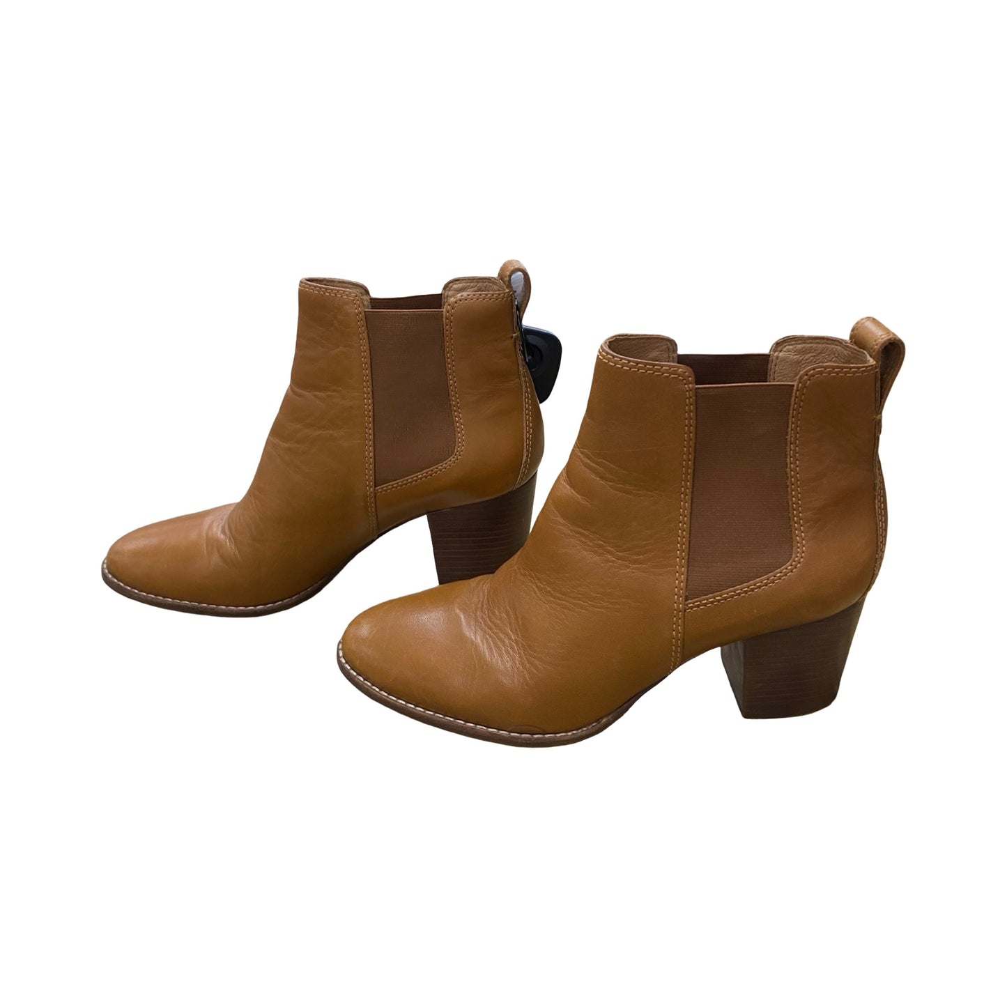 Boots Ankle Heels By Madewell In Brown, Size:10