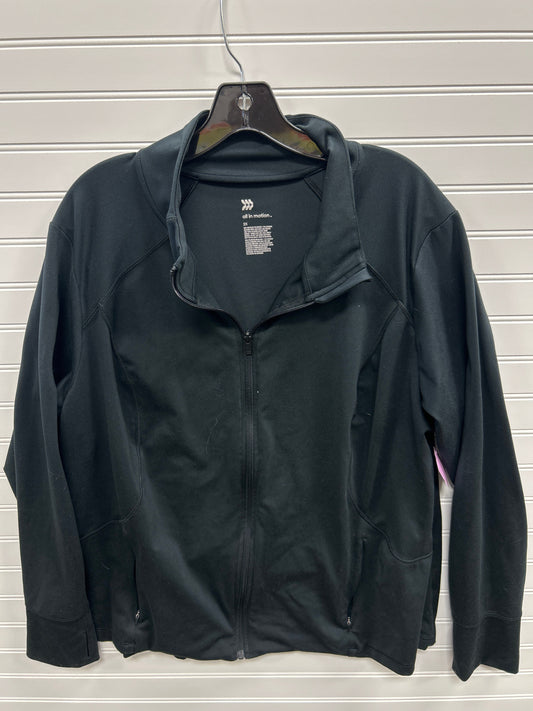 Athletic Jacket By All In Motion In Black, Size:2X