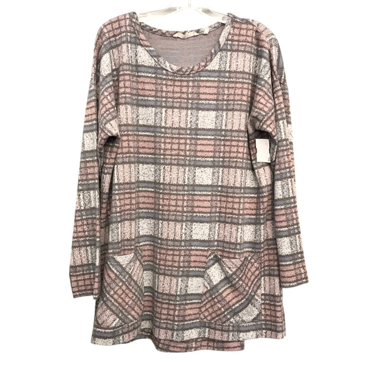 Top Ls By Soft Surroundings In Grey & Pink, Size:Xl