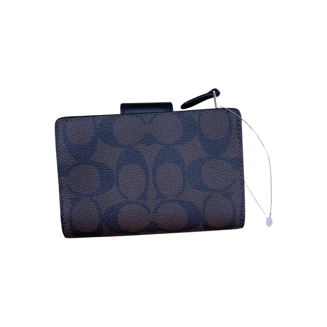 Wallet Designer By Coach In Black & Brown, Size:Small