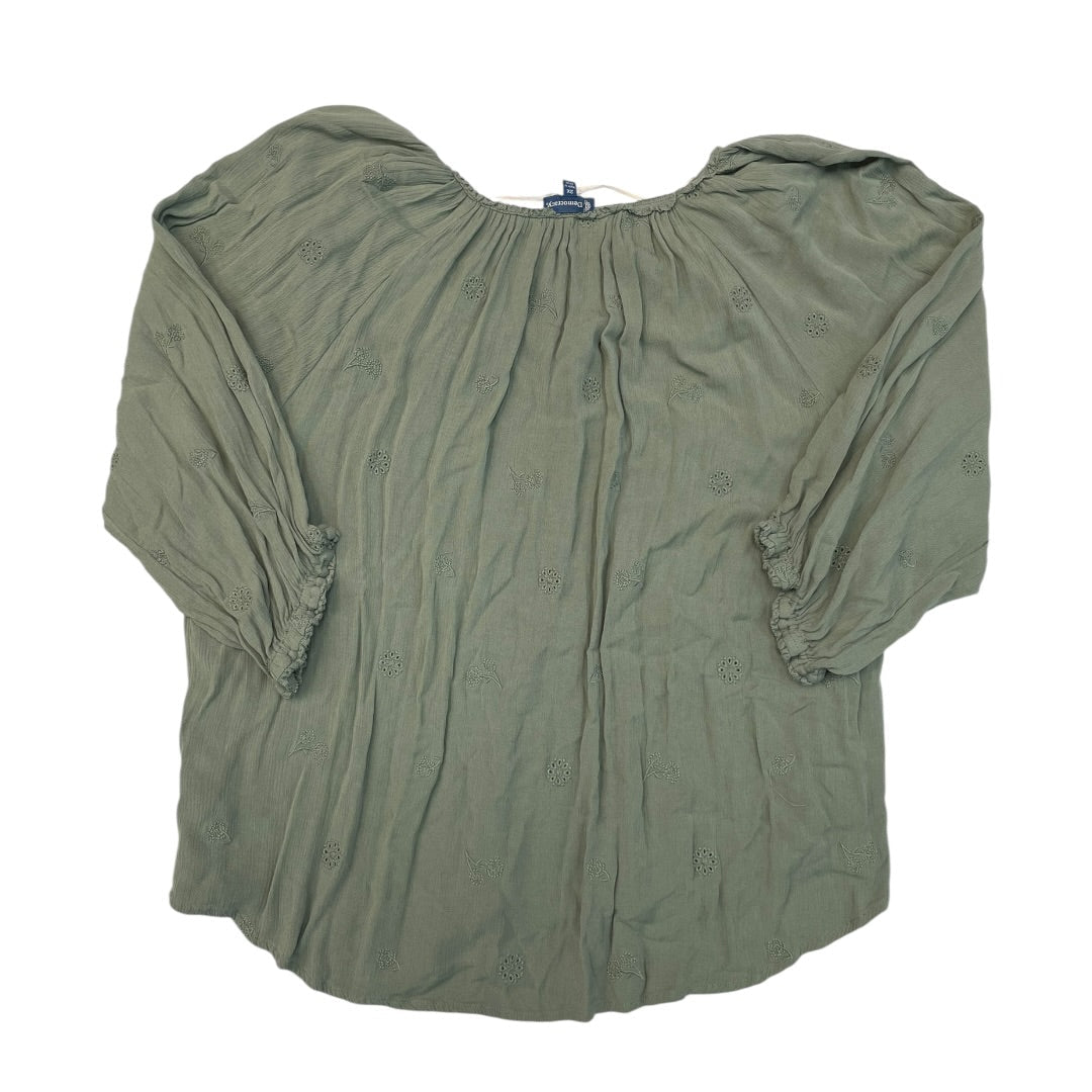 Top Ls By Democracy In Green, Size:2X
