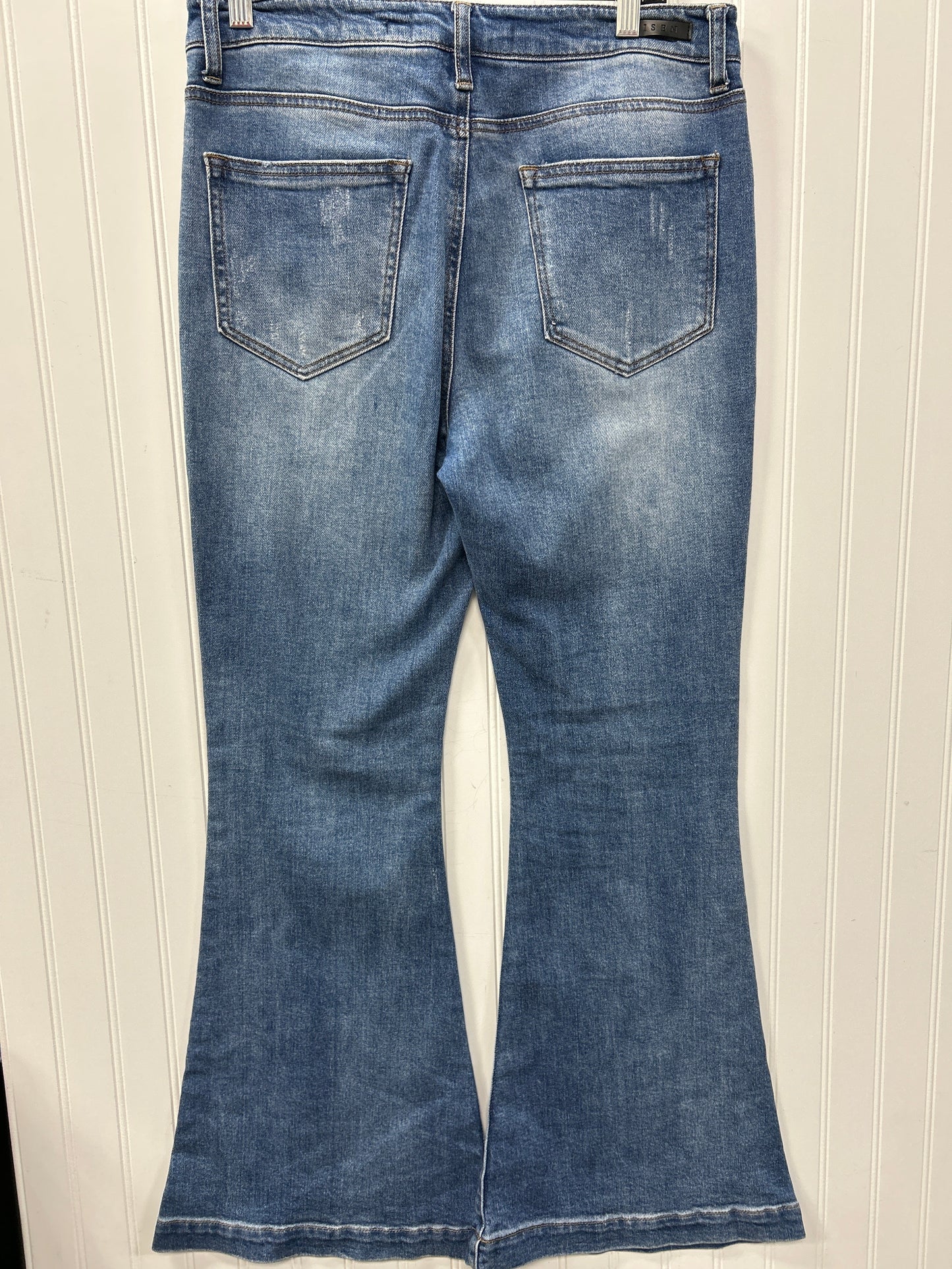 Jeans Flared By Risen In Blue Denim, Size:10