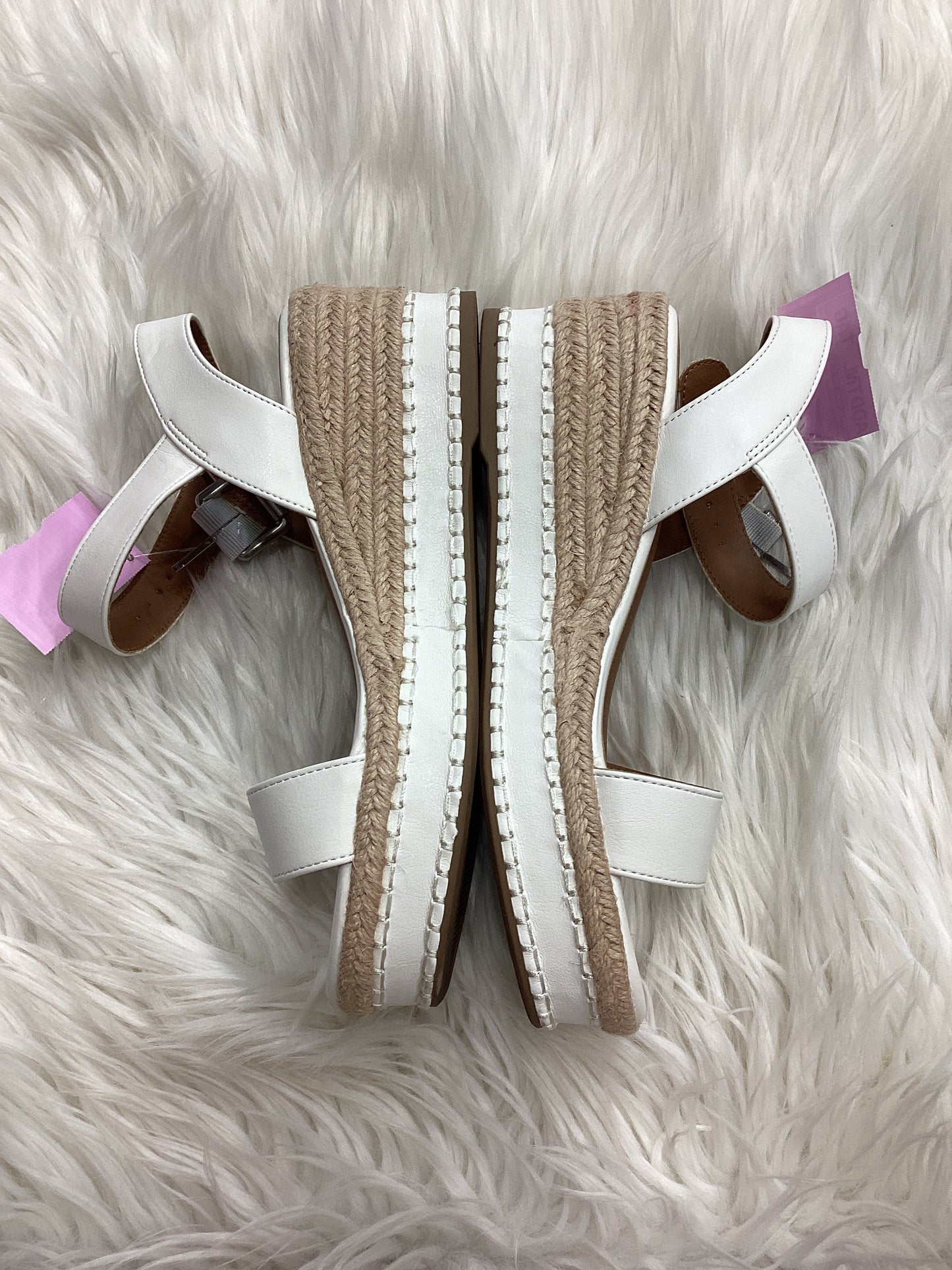 Sandals Heels Block By Style And Co Collection Women In Cream, Size:7